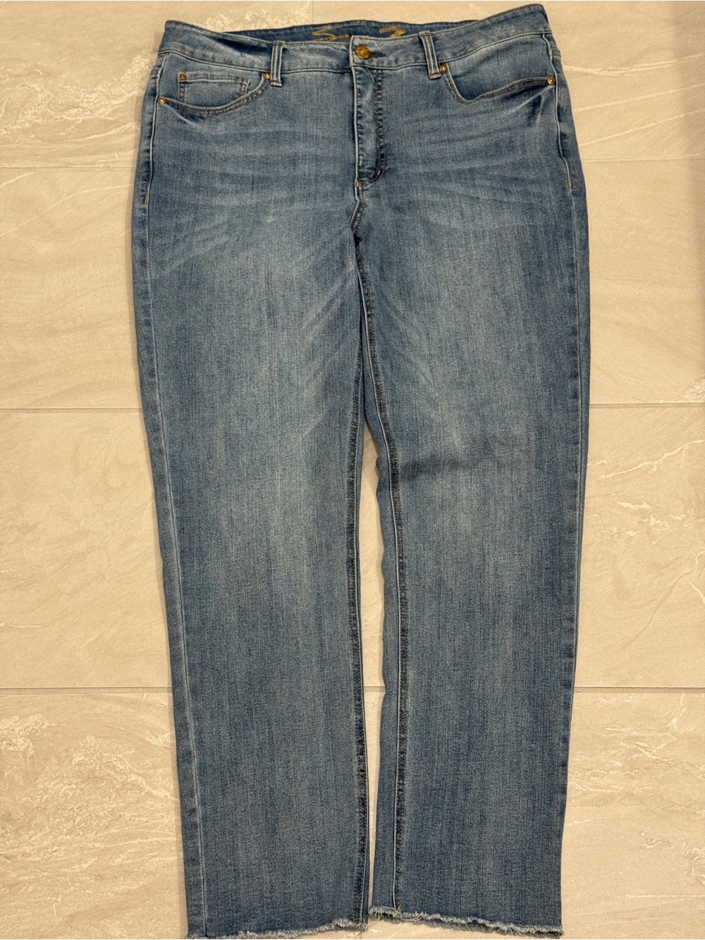Seven7 Light Blue Slim Fit Denim Jeans